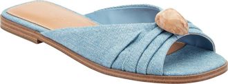 Marc Fisher Dalani Slide Sandal in Medium Blue at Nordstrom, Size 7.5