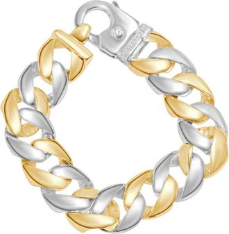 Pompeii3 Mens Rounded Heavy Cuban 14k Gold (137gram) or Platinum (257gram) 19.5mm Link Bracelet 9.5