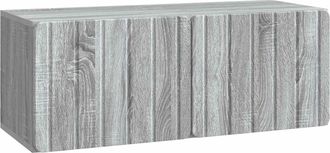 vidaXL Mueble De Tv De Pared 78,5 X 31 X 30 Cm Sonoma Gris Vidaxl