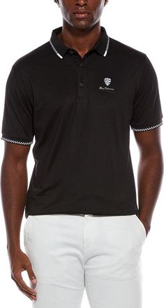 Ben Sherman Checker Rib Air Pique Sports Fit Polo Shirt
