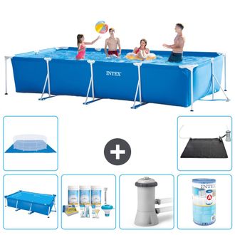 Intex Piscina Con Estructura Rectangular - 450x220x84 Cm - 7-piezas S30315