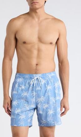 Trunks Surf & Swim Co. Sano 6.5-Inch Swim Shorts in Denim Blue at Nordstrom Rack, Size X-Large