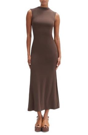 Bardot Veneda High Neck Maxi Dress in Chocolate at Nordstrom Rack, Size 12