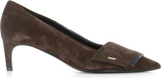 Del Carlo V-teen Pumps - Dames - Pumps - Bruin - 36 EU - Leer - Schoenen