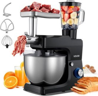 OEM Procesador De Alimentos El&eacute;ctrico Multifuncional, 1500 W, Bol De Acero Inoxidable 7,8 L Y Bol Para Mezclar 1,5 L, Con 6 Velocidades + P, Gancho Para A