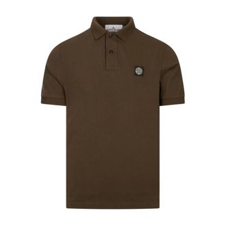 Stone Island Heren, Tops, Bruin, Maat: M Katoen