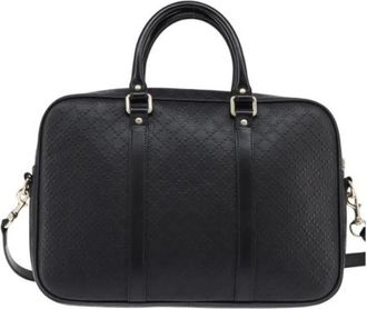 Gucci Pre-owned Diamante bright briefcase - unisex - Gucci Vintage - Vintage Handbags - Black - ONE SIZE - Pre-owned
