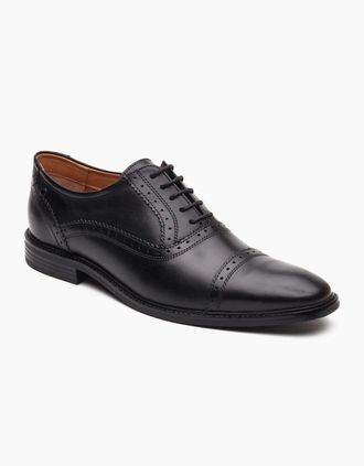 base Mens Base London Ascot Oxford Leather Mens Black Oxford Shoes - Size: 12