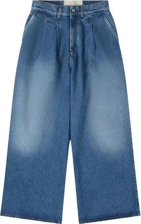ERL Wijde Jeans met Plooi - Heren - Loose Fit Jeans - Blauw - S - Katoen - Jeans