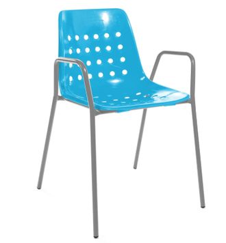 Schubiger M&ouml;bel Gartenstuhl Bermuda mit Armlehne Rundrohr