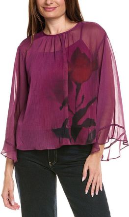 Vince Camuto Oversized Flutter Sleeve Blouse