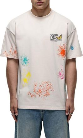 Good For Nothing Pigment Paint Cream T-shirt at Nordstrom, Size X-Large Uk