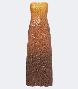 CHRISTOPHER ESBER Ombr&eacute; sequined gown