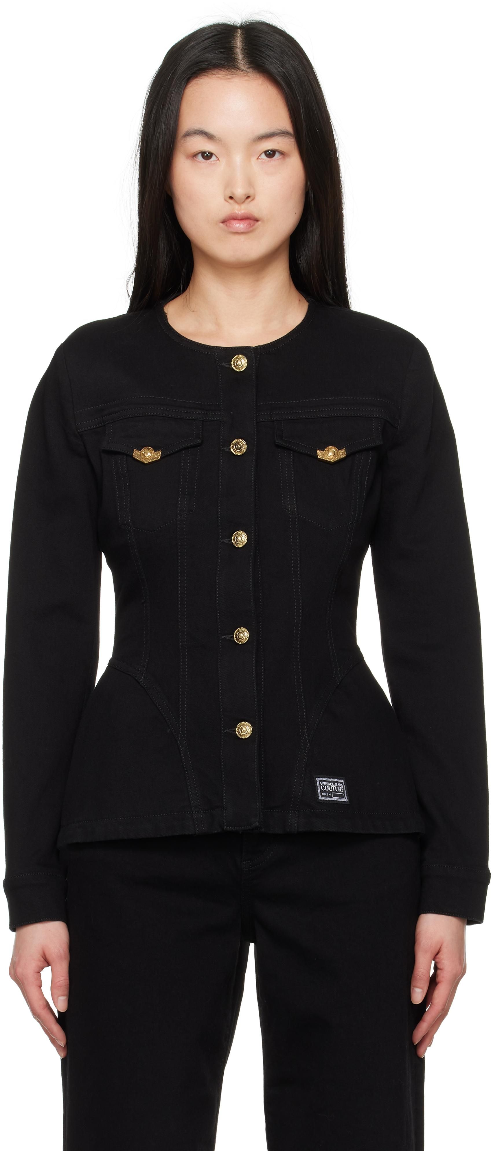 Chloé Black glossy cotton canvas jacket from $2,384.59 - on
