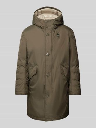 Blauer Parka mit Kapuze Modell FALCON in Oliv, Gr&ouml;&szlig;e XL