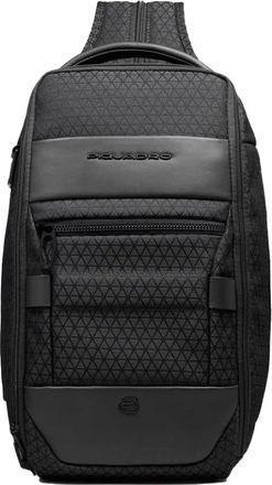 Piquadro W139 Sling Bag - Heren - Rugzakken - Zwart - ONE Size - Leer - Tassen