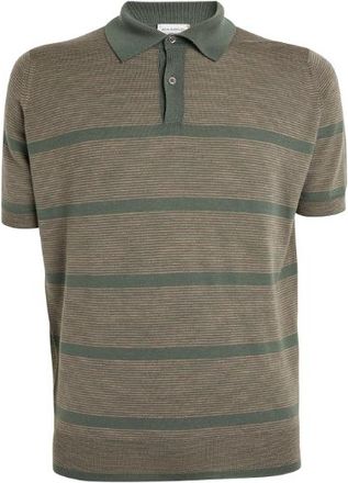 John Smedley Merino Wool Webb Polo Shirt Size S