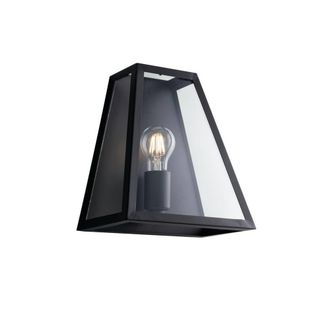 Netlighting Lexington Flush Wall Lantern Black Transparent E27