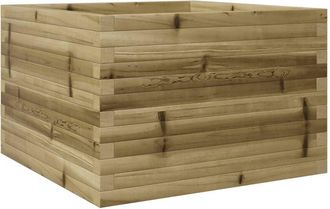 vidaXL Jardinera De Madera De Pino Impregnada 70x70x46 Cm Vidaxl
