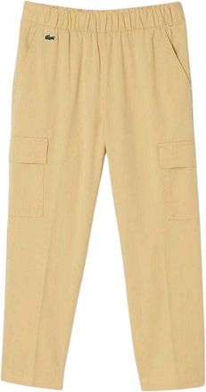 Lacoste Dames/Dames Gabardine Cargo Broek (Natuurlijk)