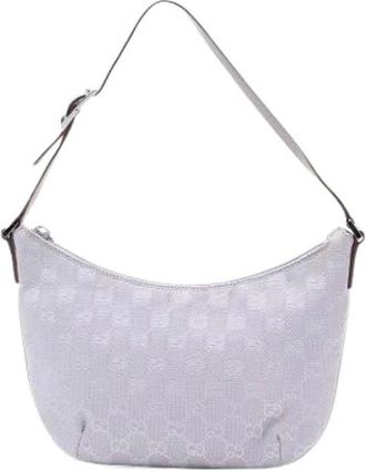 Gucci Pre-owned Shoulder Bags, female, Gray, Size: ONE SIZE Pre-owned Vintage Shoulder Bag