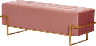 Schubiger M&ouml;bel Sitzbank Samt Rosa H: 120 cm