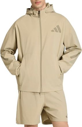 adidas Z.N.E. Woven Hooded Track Jacket in Wonder Cargo at Nordstrom, Size X-Large R