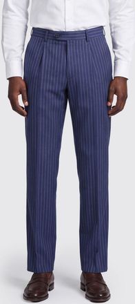 Brunello Cucinelli Pantaloni sartoriali gessati in lana vergine con vestibilit&agrave; slim