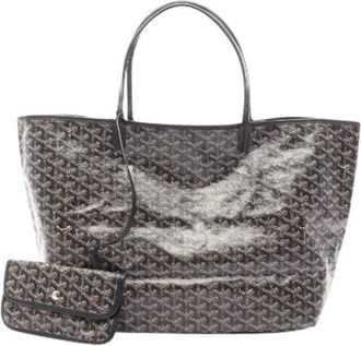 Goyard Pre-owned Bolso Tote Goyard Saint Louis GM PVC Coated Canvas Piel - Pre-owned - Mujer - Marr&oacute;n - ONE SIZE