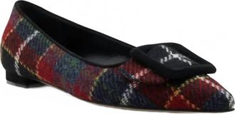 Manolo Blahnik Womens Maysale Pump Flat In Ywov / Blck