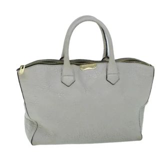 Burberry Pre-owned Leather totes - Dames - Vintage Handtas - Grijs - ONE Size - Leer - Vintage