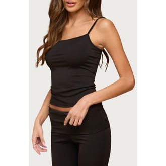 Edikted Blonka Crop Camisole in Black at Nordstrom, Size X-Large