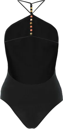 Bottega Veneta Cashmere Halter Bodysuit - Black