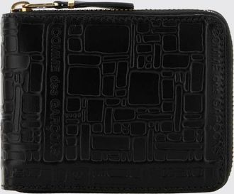 Comme Des Gar&ccedil;ons Continental Leather Wallet by with Zip Closure