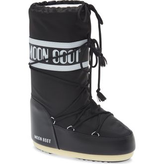 Moon Boot Icon Water Repellent Boot in Black at Nordstrom, Size 30