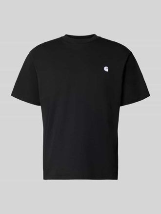 Carhartt Work in Progress T-Shirt mit Label-Stitching Modell Madison in Black, Gr&ouml;&szlig;e XXL