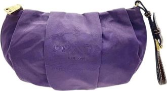 Prada Pre-owned Clutches, female, Purple, Size: ONE SIZE Pre-owned Vintage Pouch