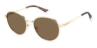 Polaroid PLD 4135/S/X 01Q/SP Mens Sunglasses Gold Size 54