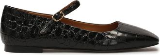 Kazar Kangely - Dames - Ballerinas - Zwart - 36 EU - Leer - Schoenen