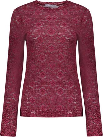 Geisha Lace Top - Dames - Tops - Rood - Maat: 2XL Katoen