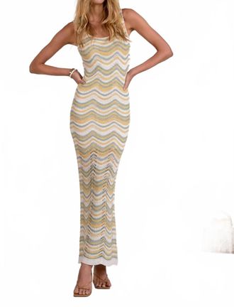 Elan Womens Scalloped Detailed Maxi Dress In White Multi