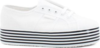 Superga Linea Platform - Dames - Sneakers - Wit - 35 EU - Katoen - Schoenen