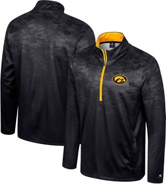 Colosseum Mens Colosseum Black Iowa Hawkeyes The Machine Half-Zip Jacket at Nordstrom, Size Medium