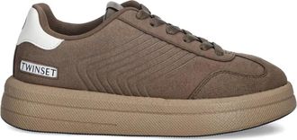 Twin-Set Sneakers met reliëf-patroon - Bruin