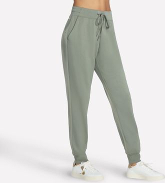 Skechers Jogginghose SKECHERS SKECHLUXE ELEVATE JOGGER, Damen, Gr. XL (46/48), N-Gr, gr&uuml;n (agave gr&uuml;n), Obermaterial: 53% Viskose, 39% Polyester, 8% Elasthan, 