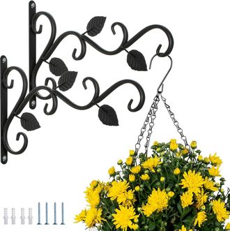 OEM Ganchos De Pared Para Plantas, 2 Unidades, Soportes Colgantes Para Macetas Con Tornillos, 29,5 Cm, Para Faroles, Comederos Para P&aacute;jaros, Campanillas D