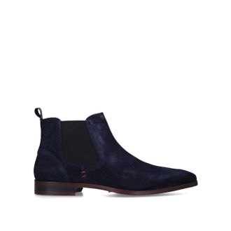 Kurt Geiger Mens Suede Pax Boots - Navy - Size UK 12