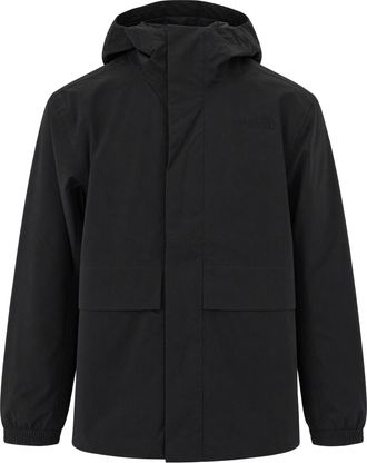 The North Face Black Concealed Zip Flap Cotton-Blend Jacket