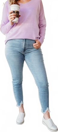 Kancan Angela High Rise Ankle Skinny In Light Wash