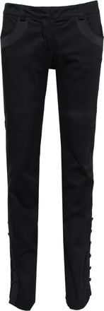 Emporio Armani Pantaloni con dettaglio bottoni - Nero